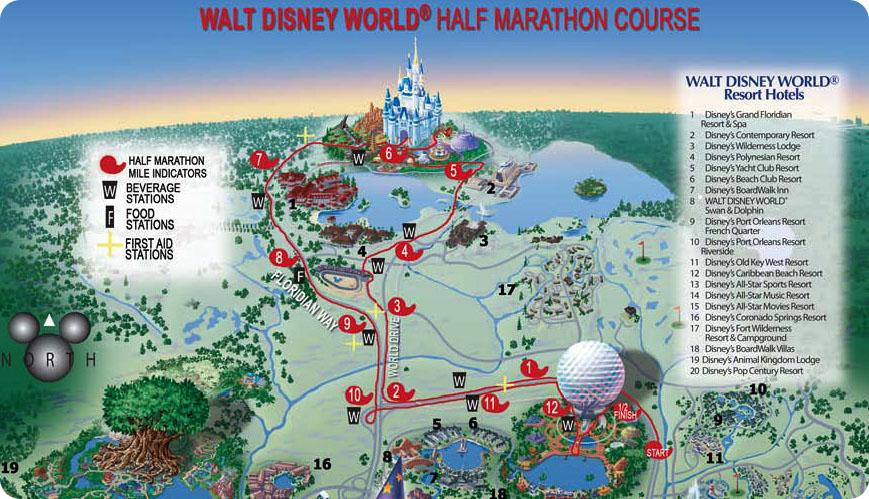 disney marathon course