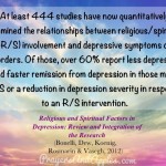 religion and depression statistics